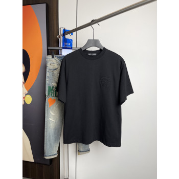 크롬하츠 자수 프리팅 반팔 티셔츠