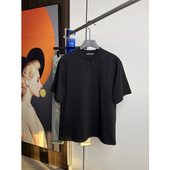 크롬하츠 자수 프리팅 반팔 티셔츠