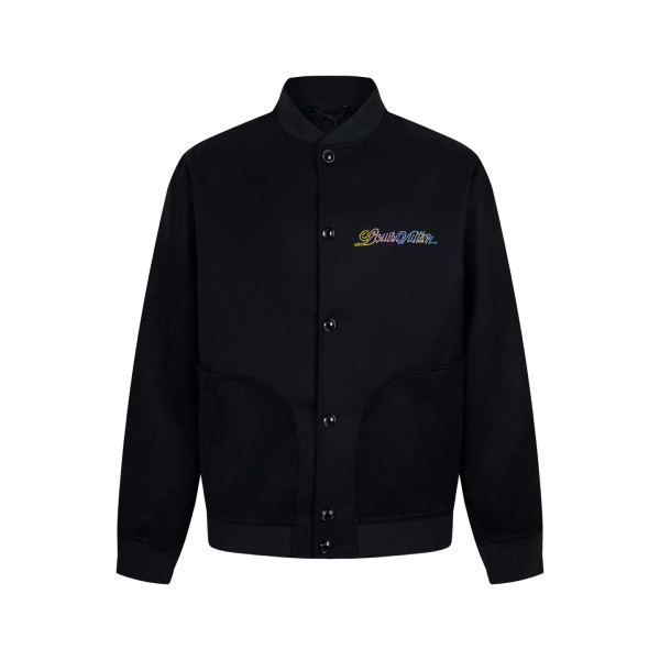 LV 스웨이드 봄버재킷