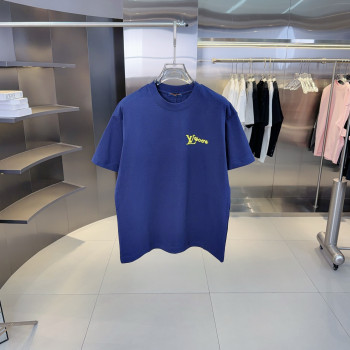 LV 모노크롬 프린트 반팔 티셔츠