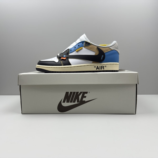 나이키 AJ1바브 코브랜딩 로우탑 퓨어 슈즈