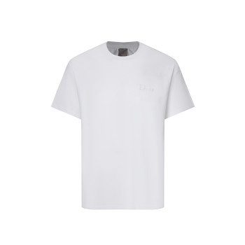 디올 입체 자수 로고 반팔 티셔츠