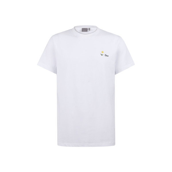 디올 코튼데이지 자수 크루넥 티셔츠