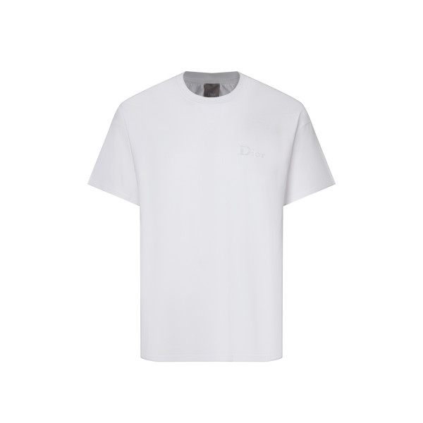 디올 입체 자수 로고 반팔 티셔츠