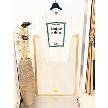 디올 전폭 자수 티셔츠