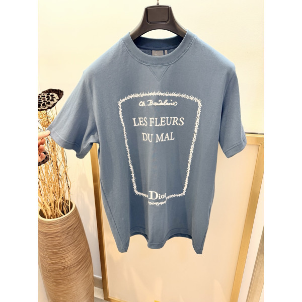 디올 풀프레임 자수 티셔츠