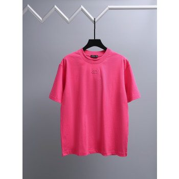 발렌시아가 자수 반팔 티셔츠