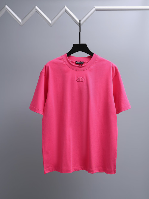 발렌시아가 자수 반팔 티셔츠