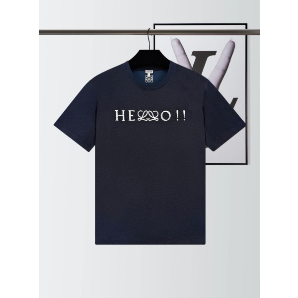 로에베 혼방 레귤러핏 반팔 티셔츠