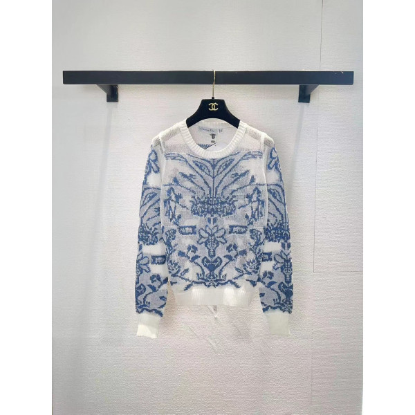 디올 투톤 롱 스리브 티셔츠