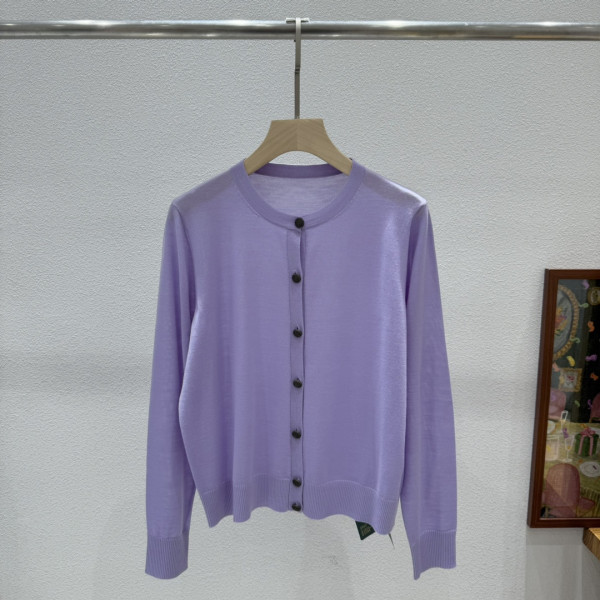 LP 메탈 버클 울 가디건