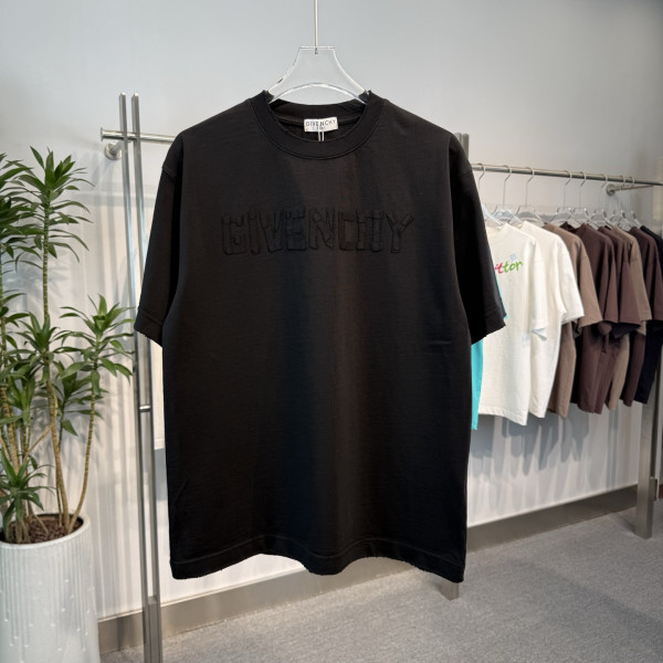 지방시 로고 라운드넥 반팔 티셔츠