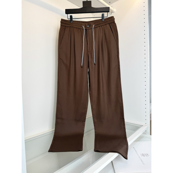 BC 헤링본 텐셀 린넨 스트라이트 팬츠