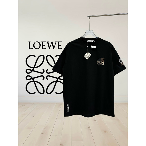 로에베 자수로고 반팔 티셔츠