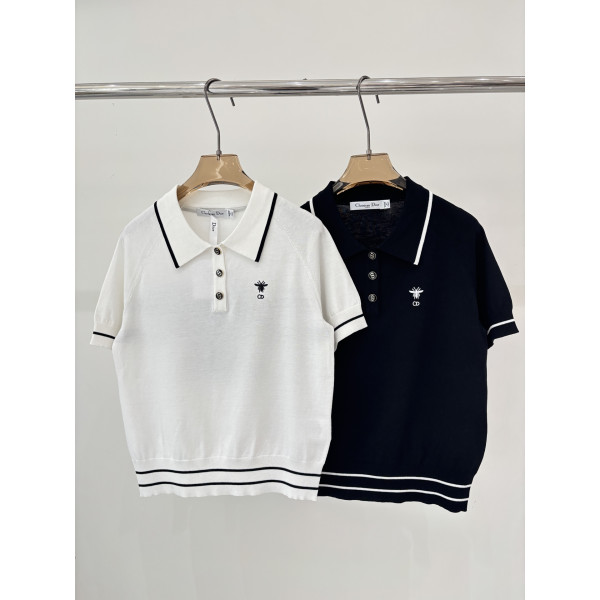 카라 니트 반팔