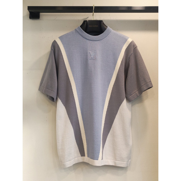 코튼 컬러블록 반팔 티셔츠