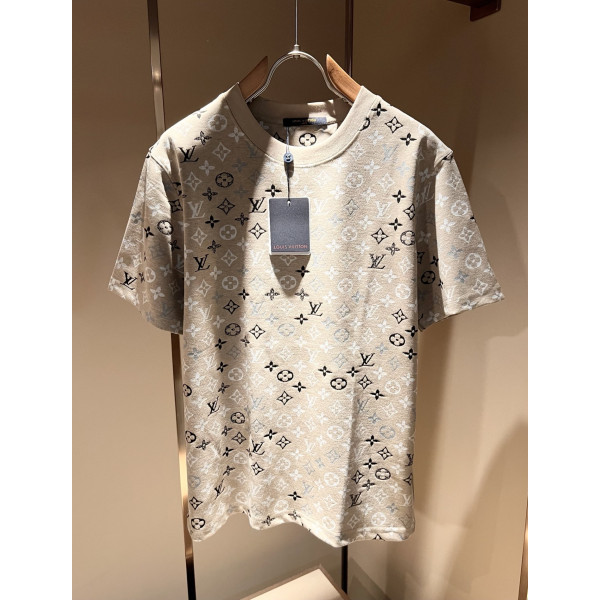 모노그램 자카드 반팔 티셔츠