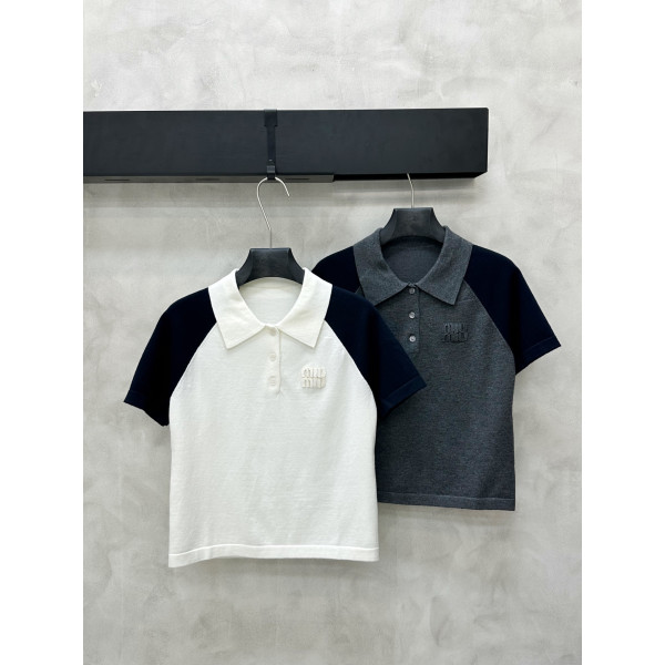 배색 카라 폴로셔츠