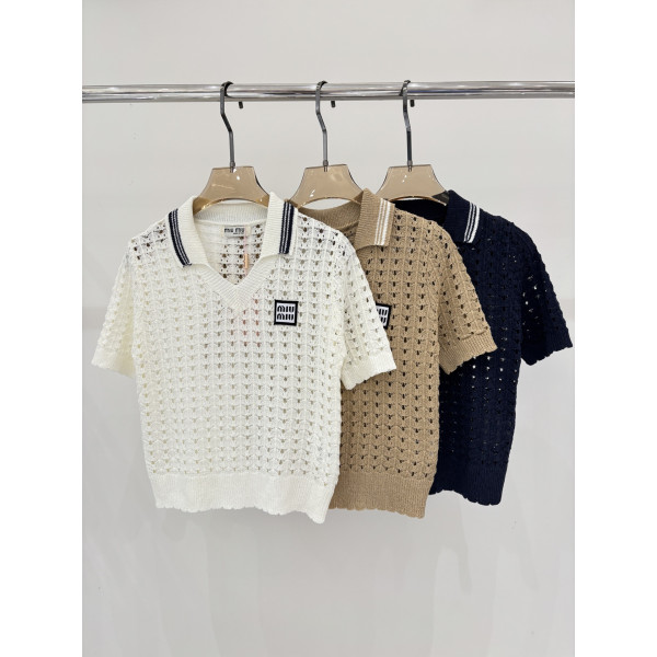 로고 패치 니트