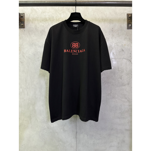 더블 B 로고 숏 슬리브 티셔츠