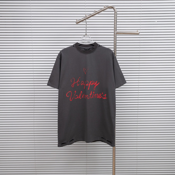 BLA 빈티지 디스트레스드 레터 숏 슬리브