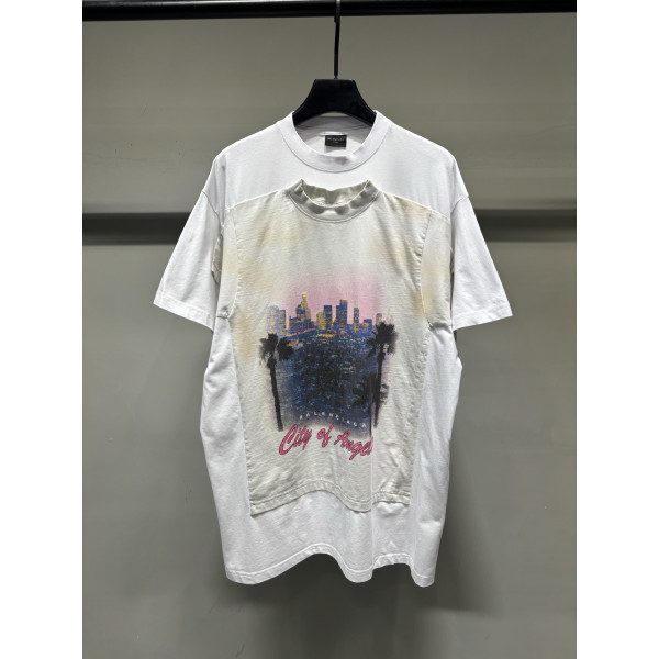 LA 풍경 가짜 투피스 반팔