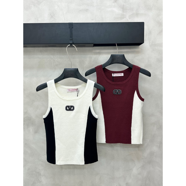 로고 피스 컬러 울 베스트