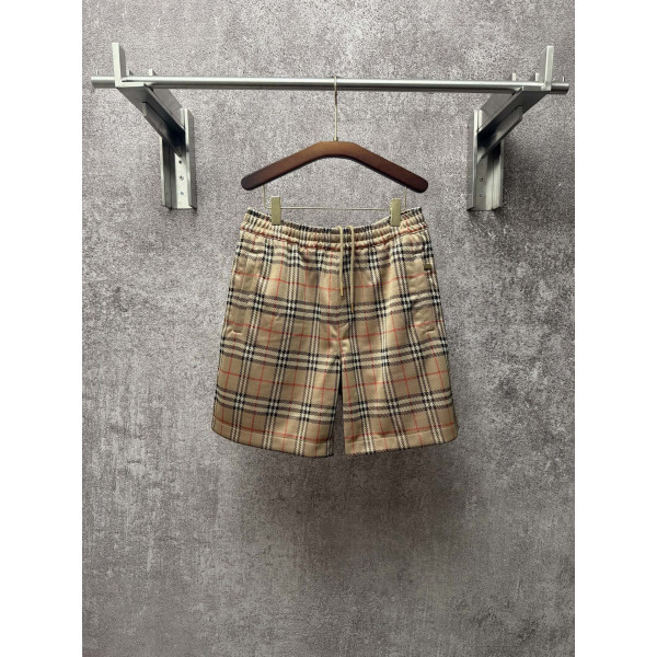 체크 패턴 니트 레저 쇼츠