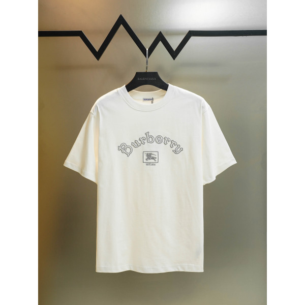 알파벳 전마 자수 숏 슬리브