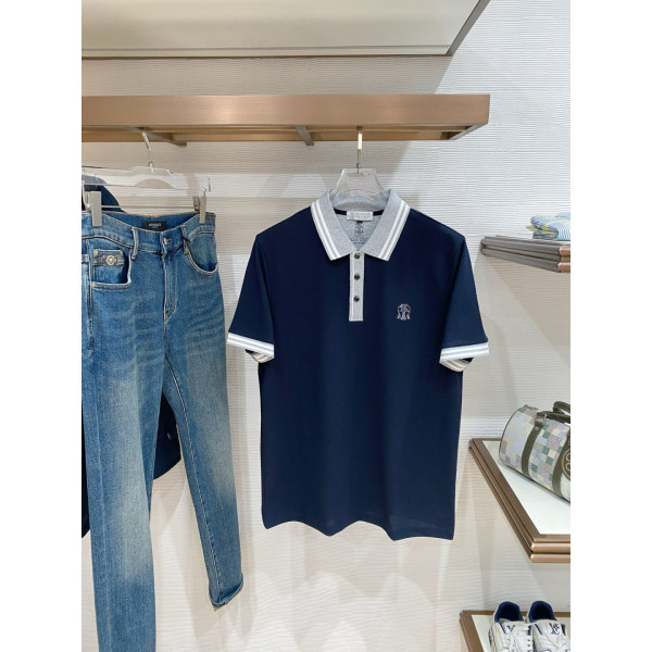 클래식 플립 칼라 폴로 셔츠