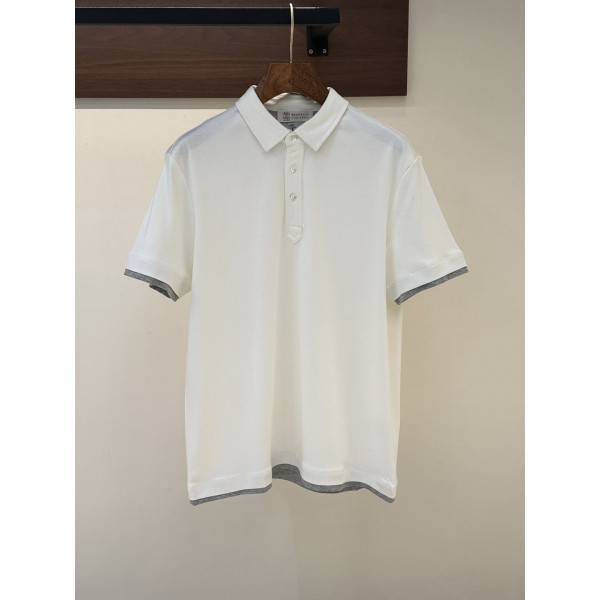 플립 칼라 반팔 셔츠