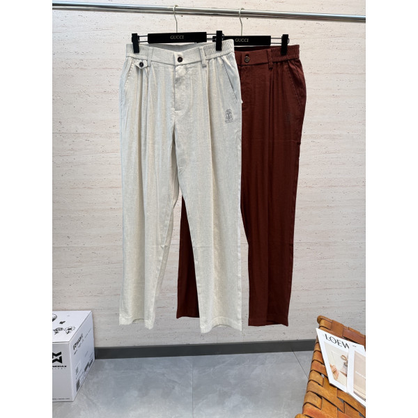 아마 린넨 캐주얼 롱팬츠