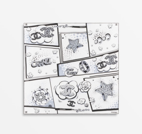 진실크 사각 스카프