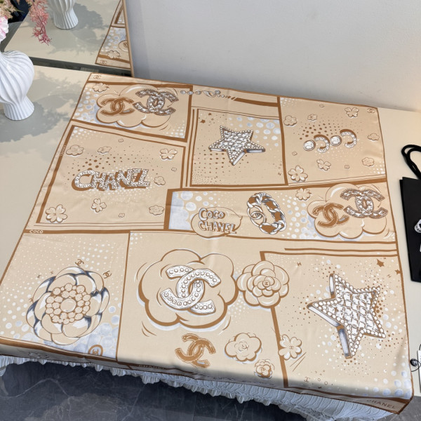 진실크 사각 스카프