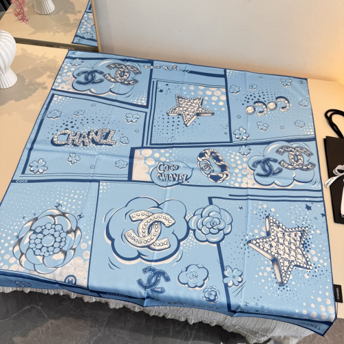 진실크 사각 스카프