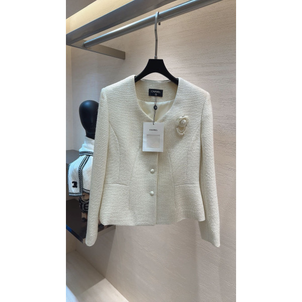 산차화 트위드 코트