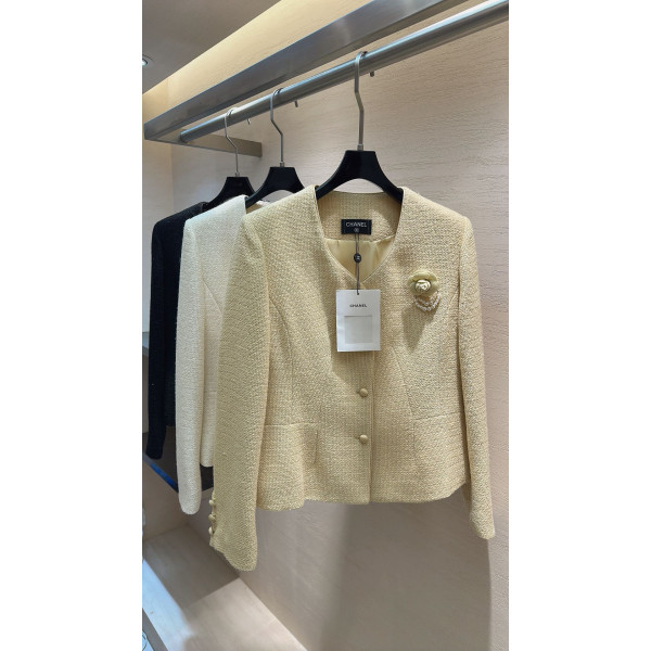 산차화 트위드 코트