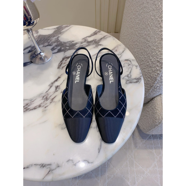 퀼팅 다이아몬드 슬링백 후공 슈즈