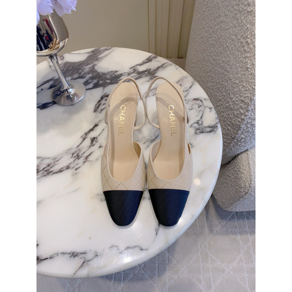 퀼팅 다이아몬드 슬링백 후공 슈즈