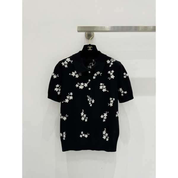 플라워 폴로 셔츠