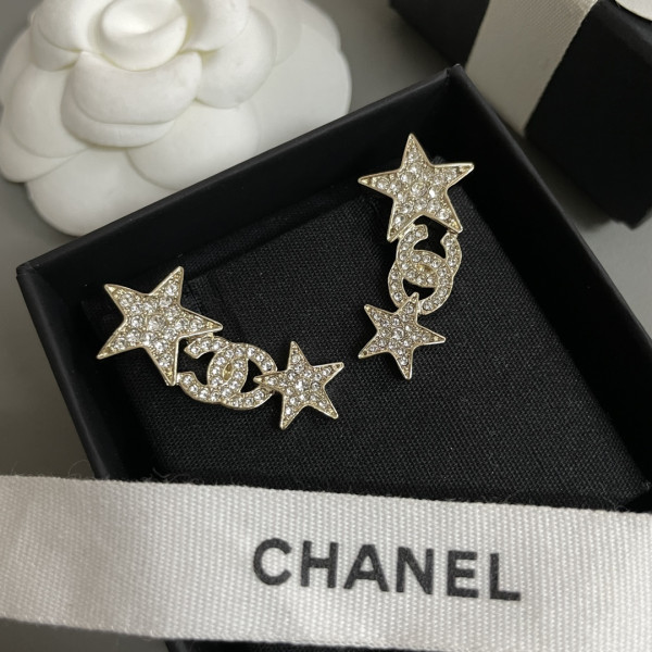 크고 작은 별 더블 C 귀걸이