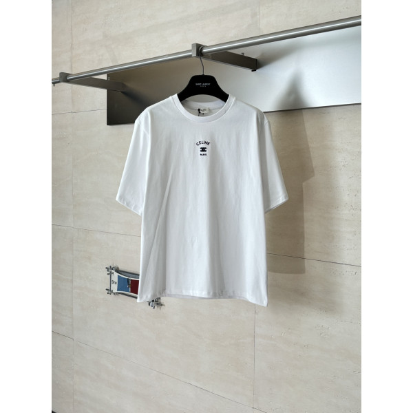 개선문 로고 자수 숏슬리브 티셔츠