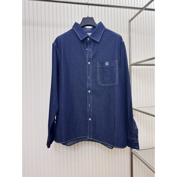 포켓 로고 자수 데님 재킷