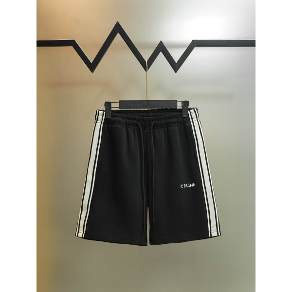 클래식 측면 위빙테이프 자수 레터 숏팬츠