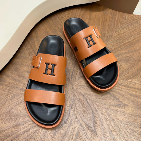 H 버클 장식 슬리퍼