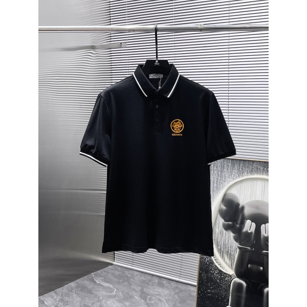 플립 칼라 숏 슬리브 폴로 셔츠