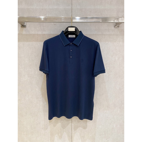 알파벳 로고 남성 플립 칼라 폴로 셔츠