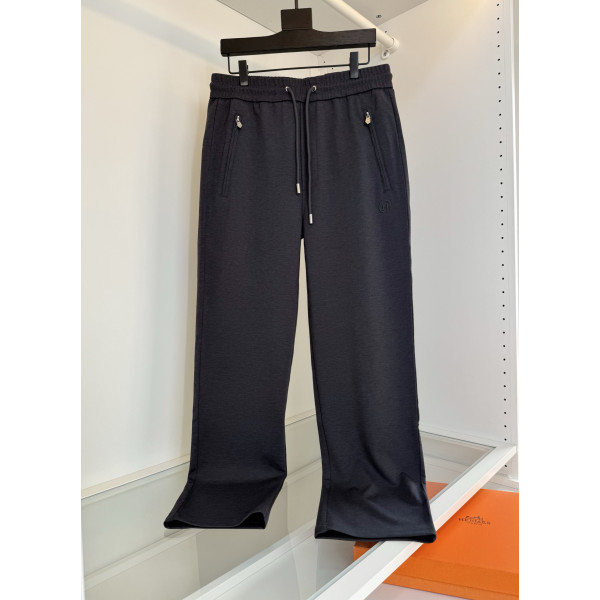 모달 코튼 이완 웨이스트 스트레이트 팬츠