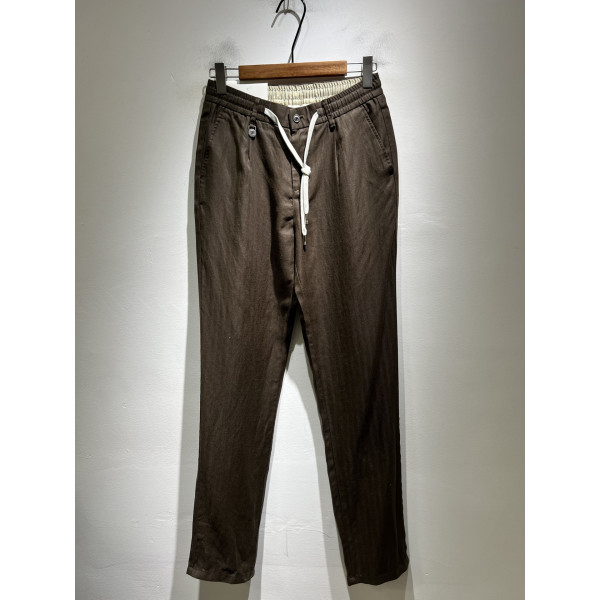 남성 코튼 린넨 레저 팬츠