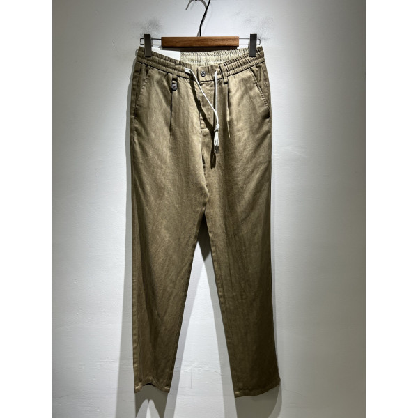 남성 코튼 린넨 레저 팬츠